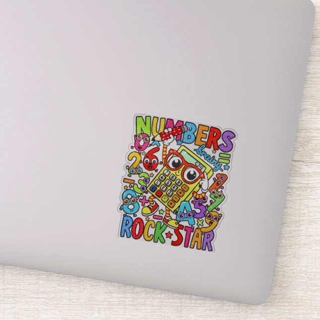 Adesivo Number Day Maths Sticker for Kids UK Classroom (Detalhe)