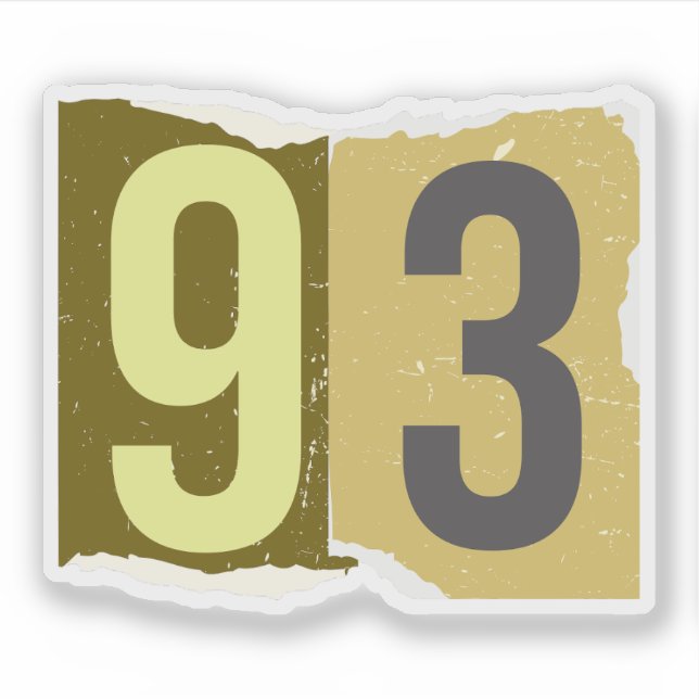 Adesivo Number Magazine Ransom 93 (Frente)