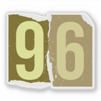 Adesivo Number Magazine Ransom 96