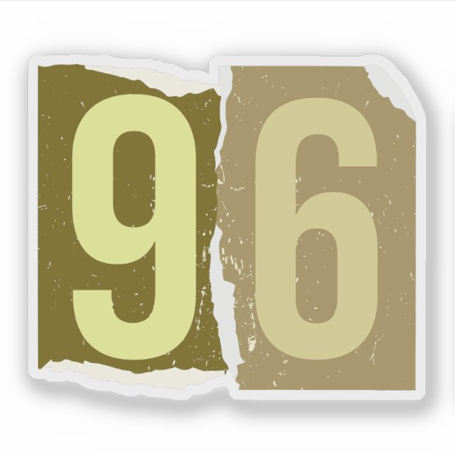 Adesivo Number Magazine Ransom 96 (Frente)