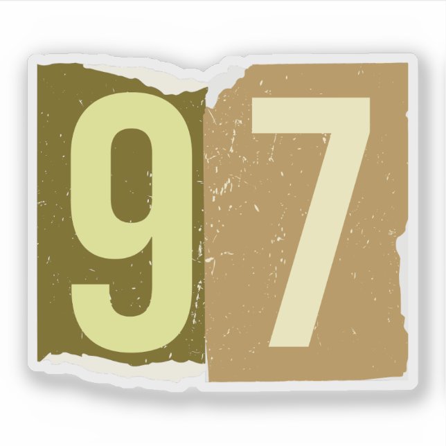 Adesivo Number Magazine Ransom 97 (Frente)