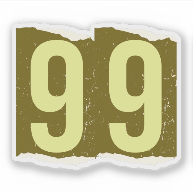 Adesivo Number Magazine Ransom 99 (Frente)