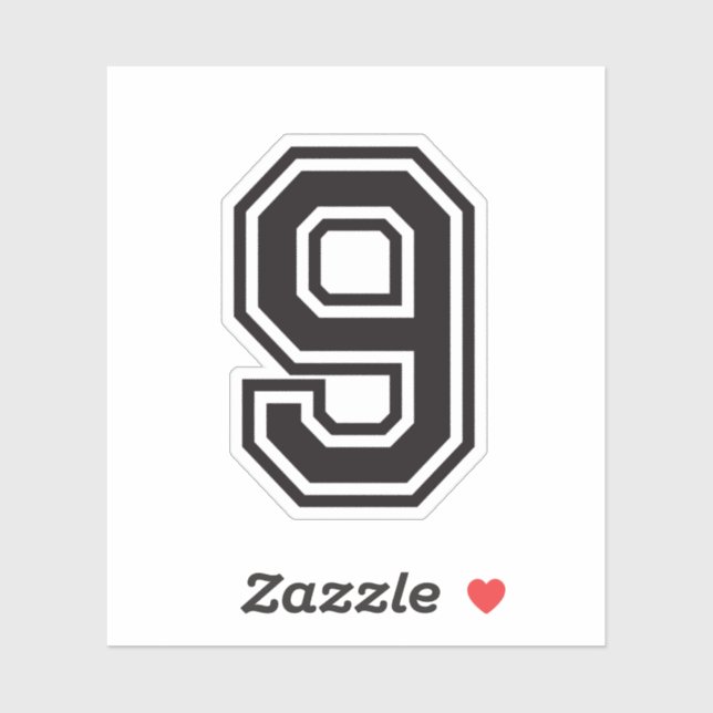 Adesivo Número 9, fonte da faculdade desportiva (Folha)