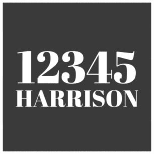 Adesivo Número de caixa do reciclagem de lixo personaliza