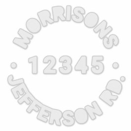 Adesivo Número de caixa do reciclagem de lixo personalizad