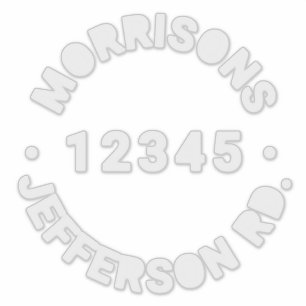 Adesivo Número de caixa do reciclagem de lixo personalizad