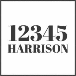 Adesivo Número de caixa do reciclagem de lixo personalizad