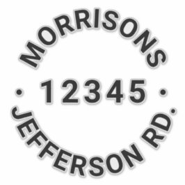 Adesivo Número de caixa do reciclagem de lixo personalizad