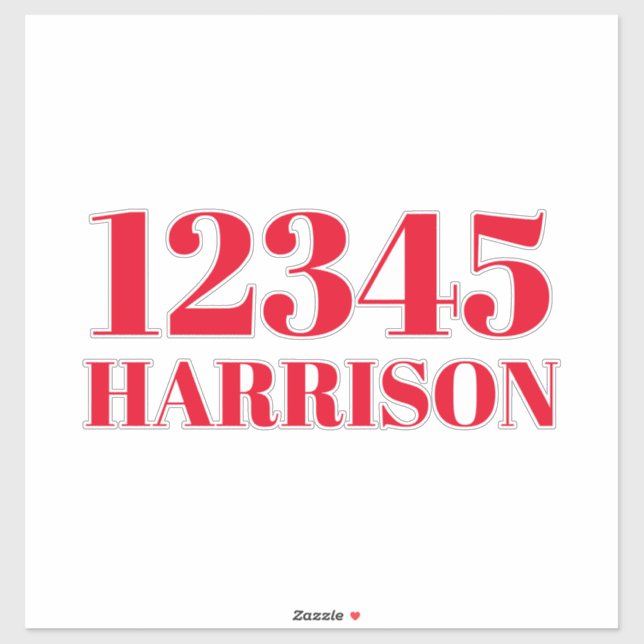 Adesivo Número de caixa do reciclagem de lixo personalizad (Folha)