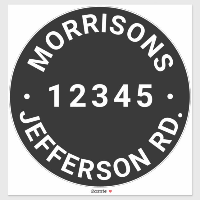 Adesivo Número de caixa do reciclagem de lixo personalizad (Folha)