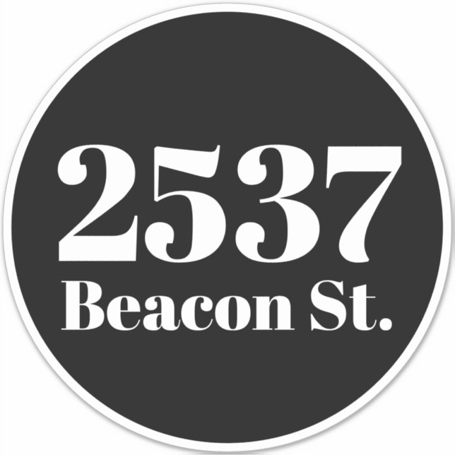 Adesivo Número de caixa do reciclagem de lixo personalizad (Frente)