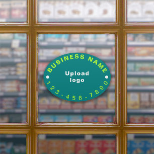 Adesivo Número De Telefone Comercial No Vínculo De Teto 