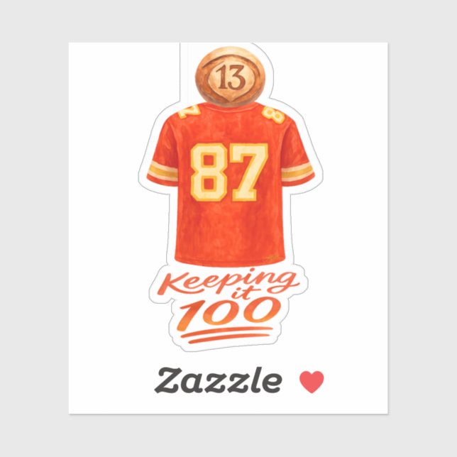 Adesivo Numerology It Adds Up: Keeping It 100 (Folha)