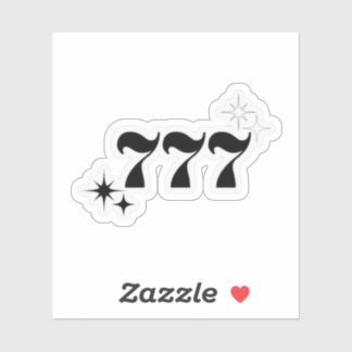 Adesivo Números de anjos 77 cores preto