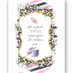 Adesivo Números de Grabovoi para Liberdade do Medo