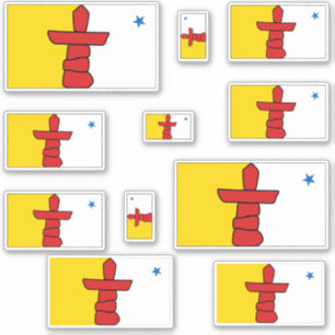 Adesivo Nunavut Flagic