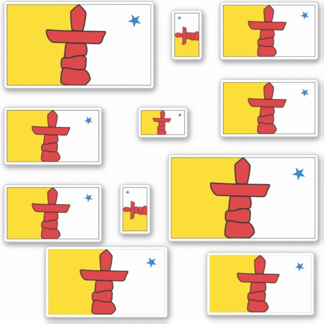 Adesivo Nunavut Flagic (Frente)