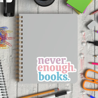Adesivo Nunca Chega De Livros Coloridos