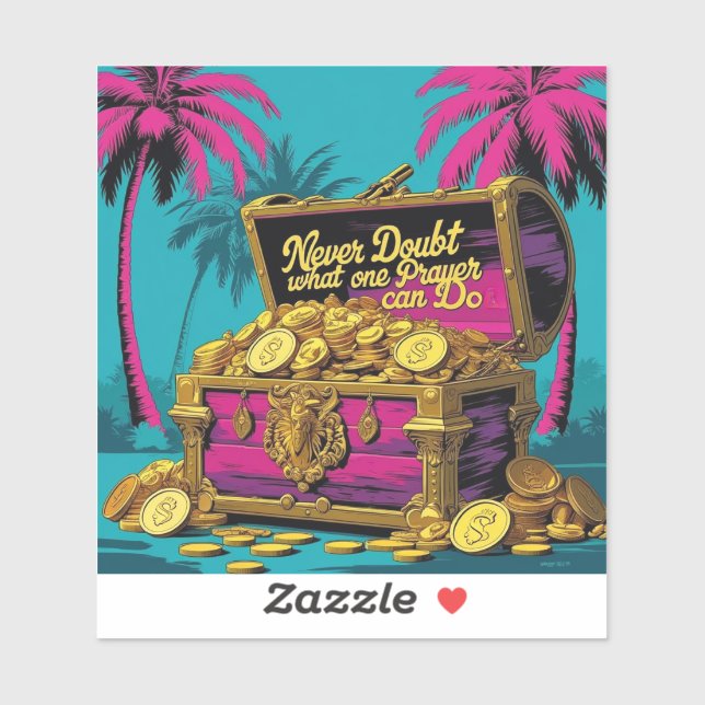 Adesivo Nunca duvide do que uma oração pode fazer (Folha)