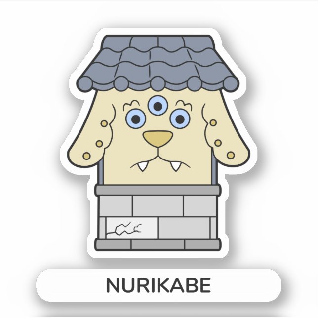 Adesivo Nurikabe Wall Monster Yokai (Frente)