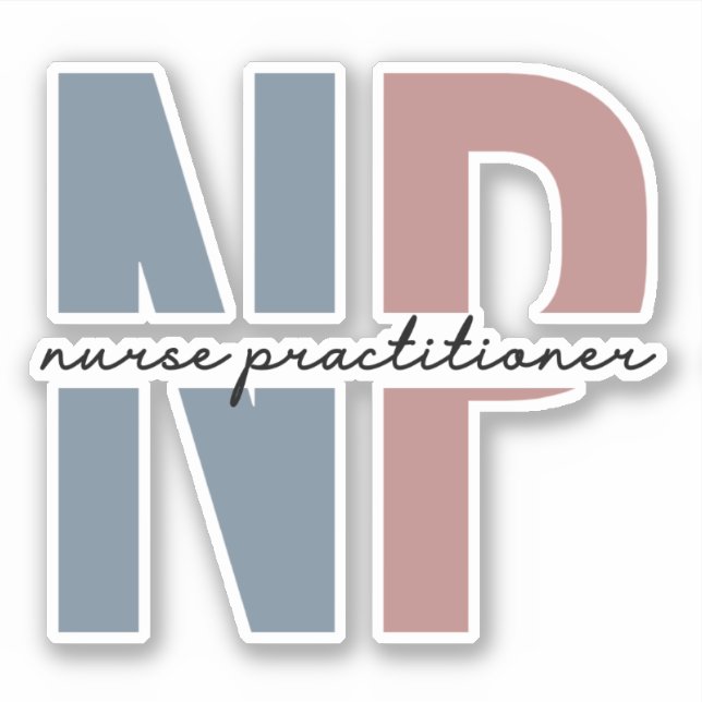 Adesivo Nurse Practitioner NP nurse appreciation gifts (Frente)