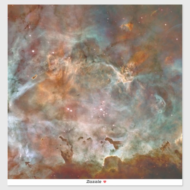 Adesivo Nuvens Escuras do Espaço Hubble da Nebulosa de Car (Folha)