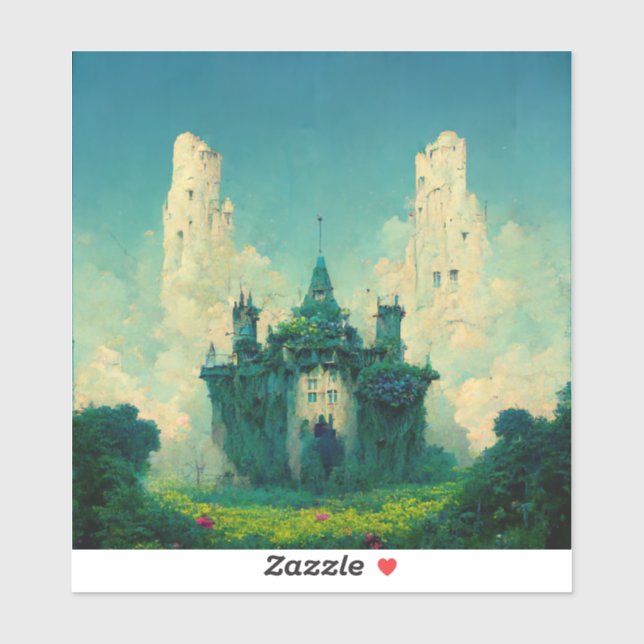 Adesivo O Abandonado Chateau Fantasy Sci-Fi (Folha)