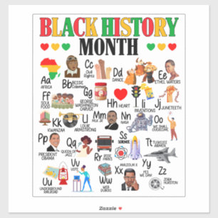 Adesivo O ABC da História Negra