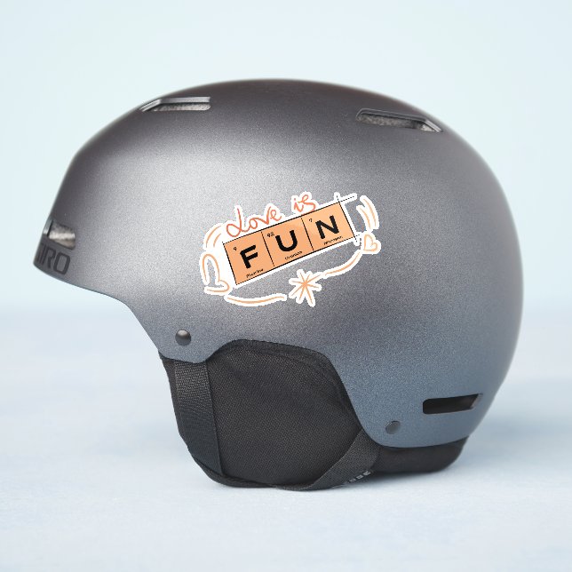 Adesivo O amor é o vinil-Sticker (Lado do capacete)