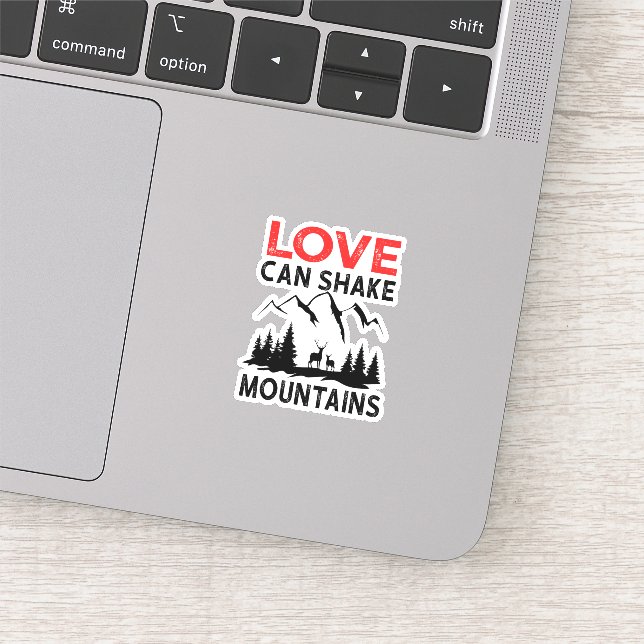 Adesivo O amor pode agitar montanhas (Detalhe)