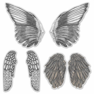 Adesivo O anjo voa a fantasia do clipart da arte