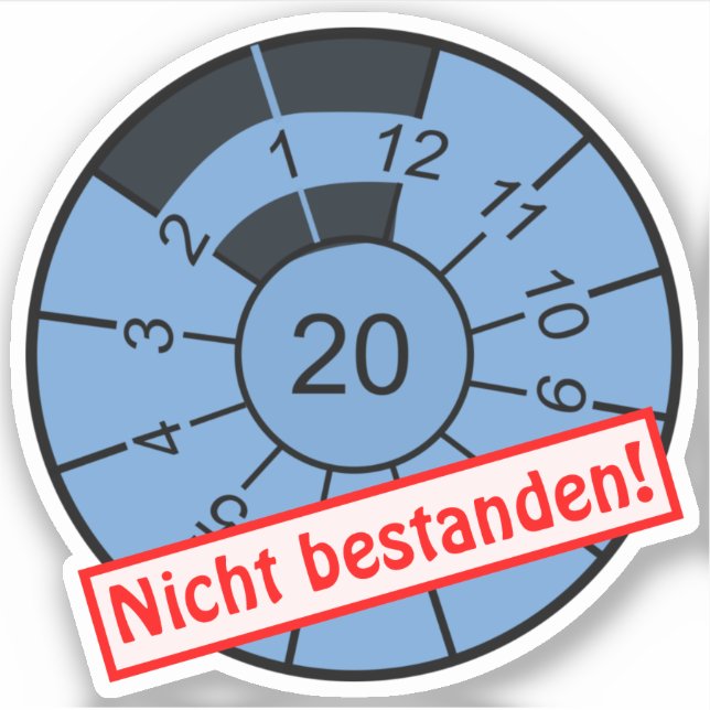 Adesivo O ano de 2020 não passou definitivamente na inspeç (Frente)