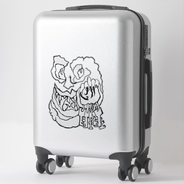 Adesivo o artista_awaynowe UR LoveS bdiecut 16 Horror (Mala)