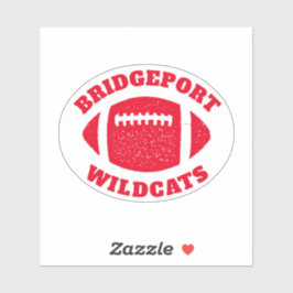 Adesivo O autocolante vermelho personalizado pela equipe d