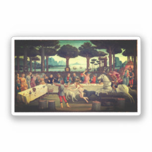 Adesivo O Banquete na Floresta dos Pinheiros