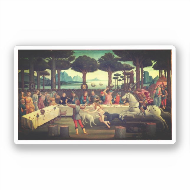 Adesivo O Banquete na Floresta dos Pinheiros (Frente)