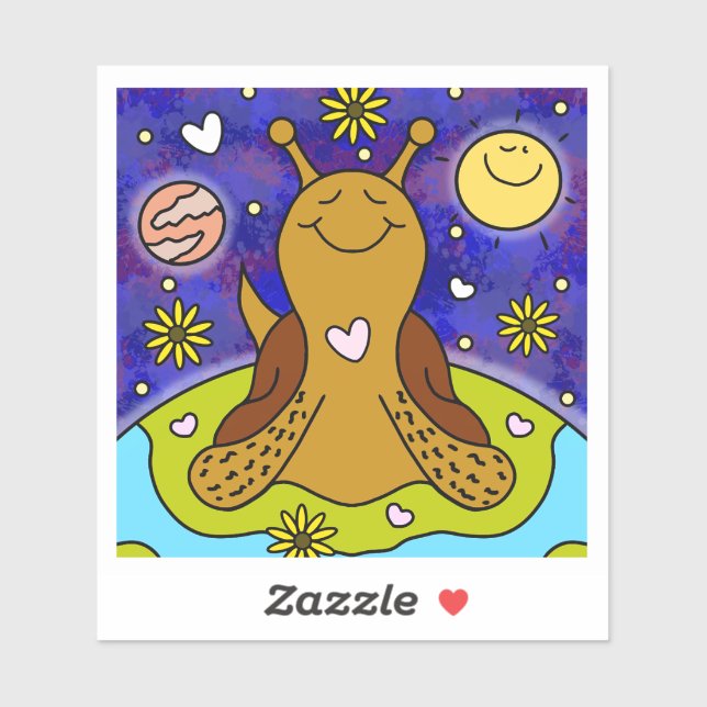 Adesivo O Caracol Bonito Aproveita o Dia da Terra | Vinil (Folha)