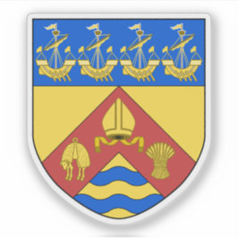 Adesivo O casaco de armas de ChristChurch, Nova Zelândia