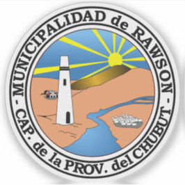 Adesivo O casaco de armas de Rawson, Argentina