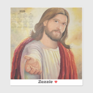 Adesivo O Convite Divino: Jesus Calendário 2026