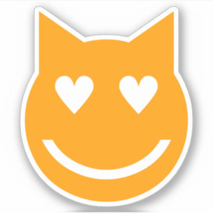 Adesivo O coração dado forma Eyes Emoji