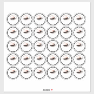 Adesivo O costume do logotipo Eyes cosméticos do estúdio