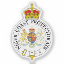 Adesivo O crachá do Protetorado Costeiro do Níger