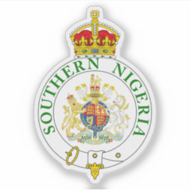 Adesivo O crachá do Protetorado do Sul da Nigéria