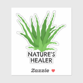 Adesivo O Curador da Natureza Aloe Vera