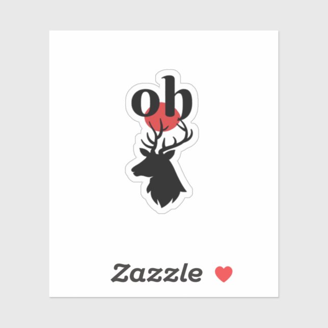 Adesivo O Dear O Dear Red Artistic Expression  (Folha)