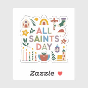 Adesivo O Dia de Todos os Santos Celebra o Dia Significati