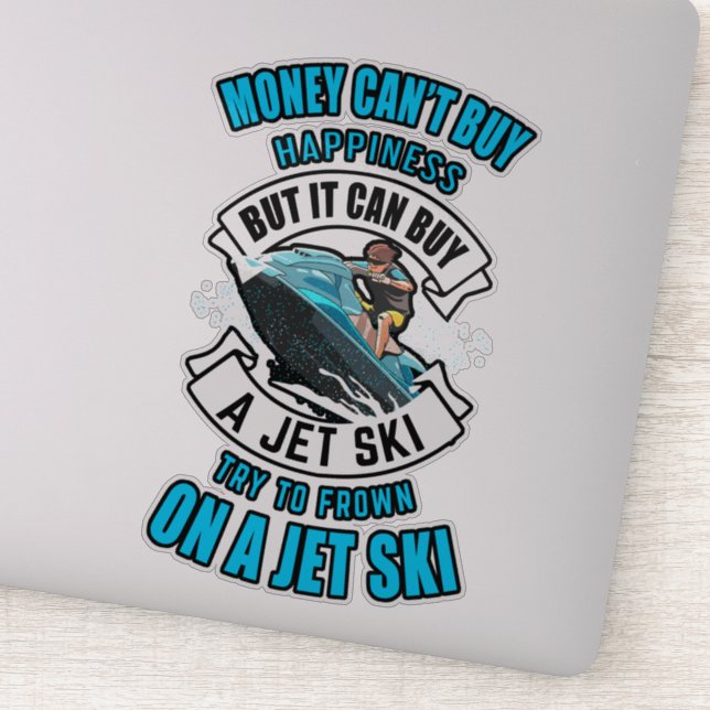 Adesivo O dinheiro não pode comprar felicidade, mas ele po (Detalhe)