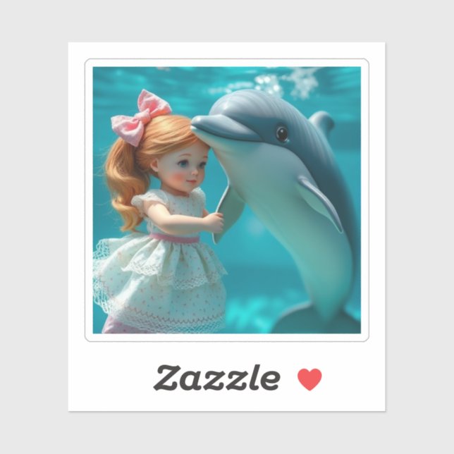 Adesivo O "DOLLphin" (Folha)