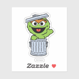 Adesivo O é para Oscar que o Grouch   adiciona seu nome